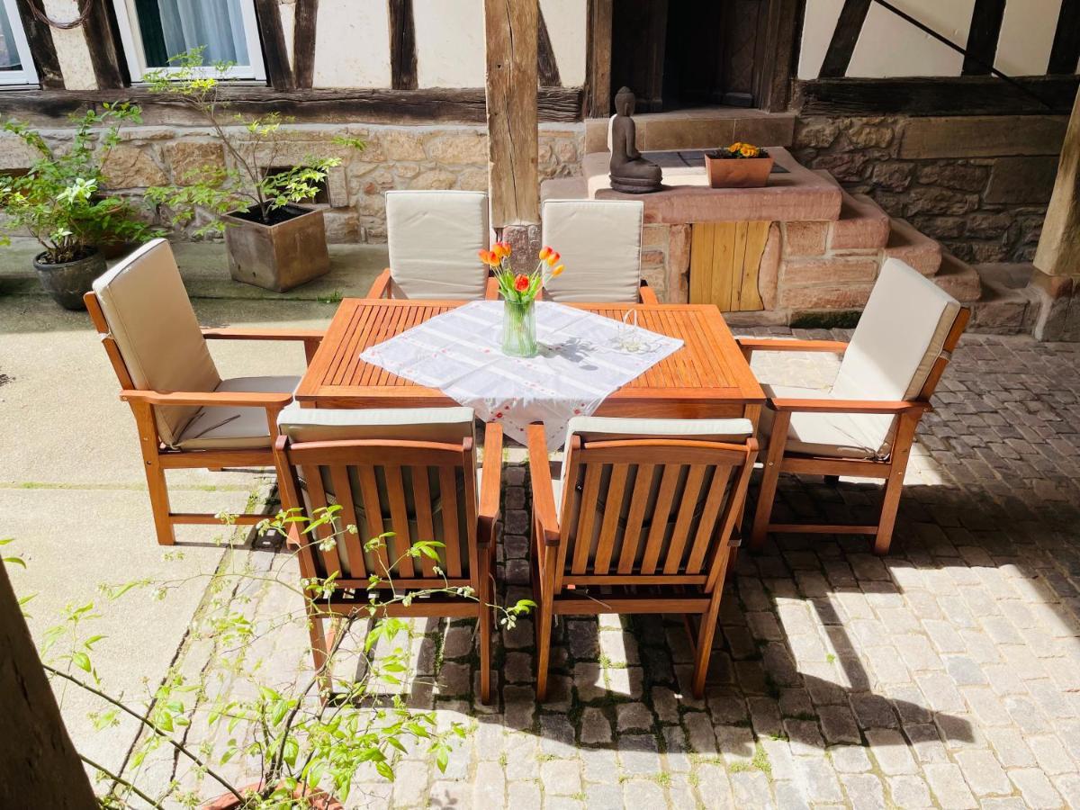 Auszeit - Historisches Ferienhaus In Der Suedpfalz Dierbach Esterno foto